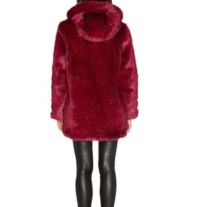 LPA Jackets & Coats - Host Pick LPA Faux Fur Coat 84 in Blood Red LPA Jackets & Coats - Host Pick LPA Faux Fur Coat 84 in Blood Red